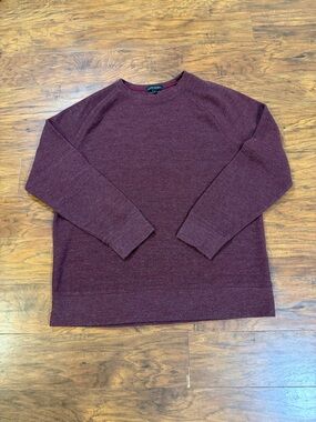 Men's Crewneck Sweater in Burgundy - Banana Republic XL
